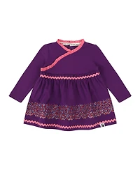 Mixed Up Clothing Infant Girls Long Sleeve Ruffle Trim Dress and Bloomer Set