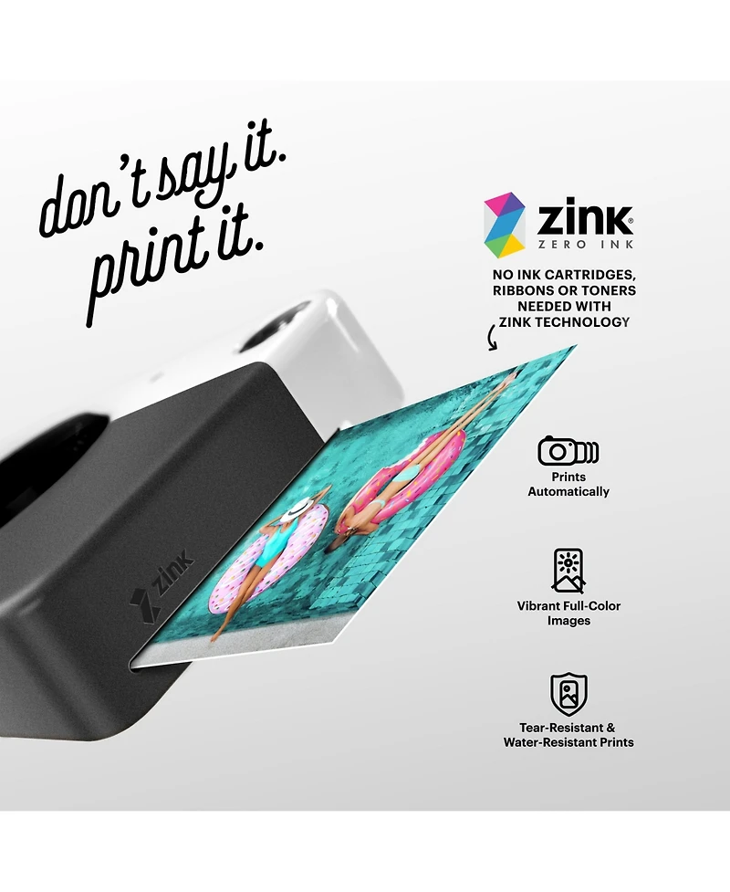 Kodak Printomatic Instant Print Camera Gift Bundle w/Zink Photo Paper & More