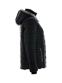 RefrigiWear Women's Pure Soft Puffer Jacket with Removable Hood - Water-Repellent & Wind-Tight Winter Coat