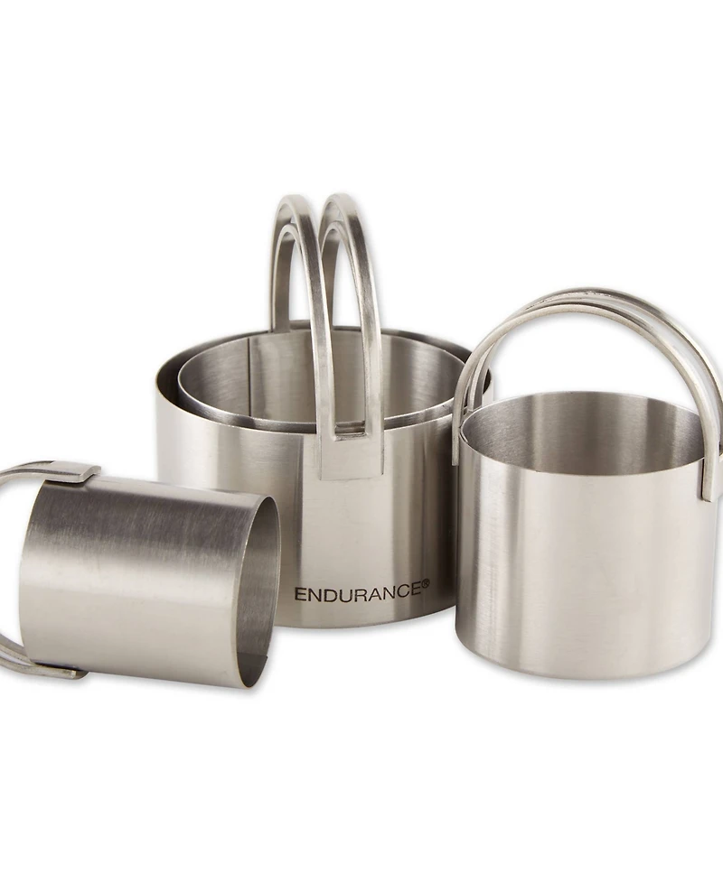 Rsvp International Endurance 4 Piece Round Nesting Biscuit Cutters Set
