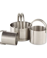 Rsvp International Endurance 4 Piece Round Nesting Biscuit Cutters Set