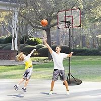 Streamdale Adjustable 7.5-9.2FT Basketball Hoop with Backboard & Wheels