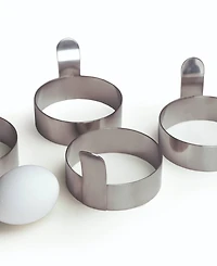 Rsvp International Endurance Stainless Steel 3x3x2" Egg Ring 4 Piece