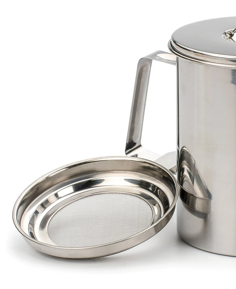 Rsvp International Stainless Steel Endurance Medium 6 Cup Fryer's Friend Grease Keeper