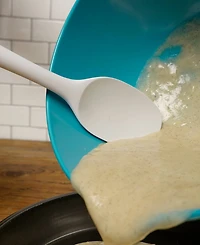 Rsvp International Silicone Coated Steel 11" x 2.25" Ela Series White Spoon