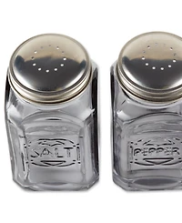Rsvp International Retro Glass Gray 2 Piece 8 Ounce Retro Style Salt Pepper Set