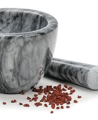 Rsvp International Gray Marble Mortar Pestle Set