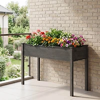 Wooden Raised Vegetable Garden Bed Elevated Grow Vegetable Planter