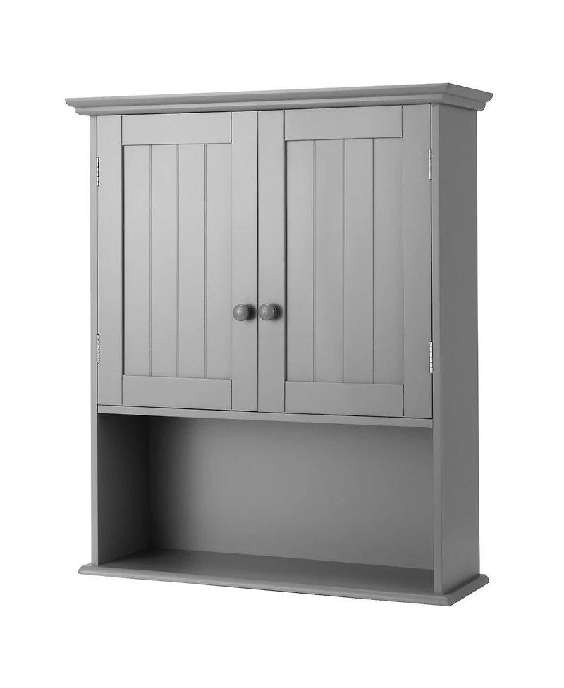 Wall Mount Bathroom Cabinet Storage Organizer Medicine with 2-Doors and 1- Shelf Cottage Collection