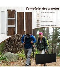 Folding Camping Table Aluminum Portable Picnic Table