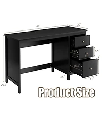 Computer Desk Study Writing Home Office Workstation with 3 Drawers