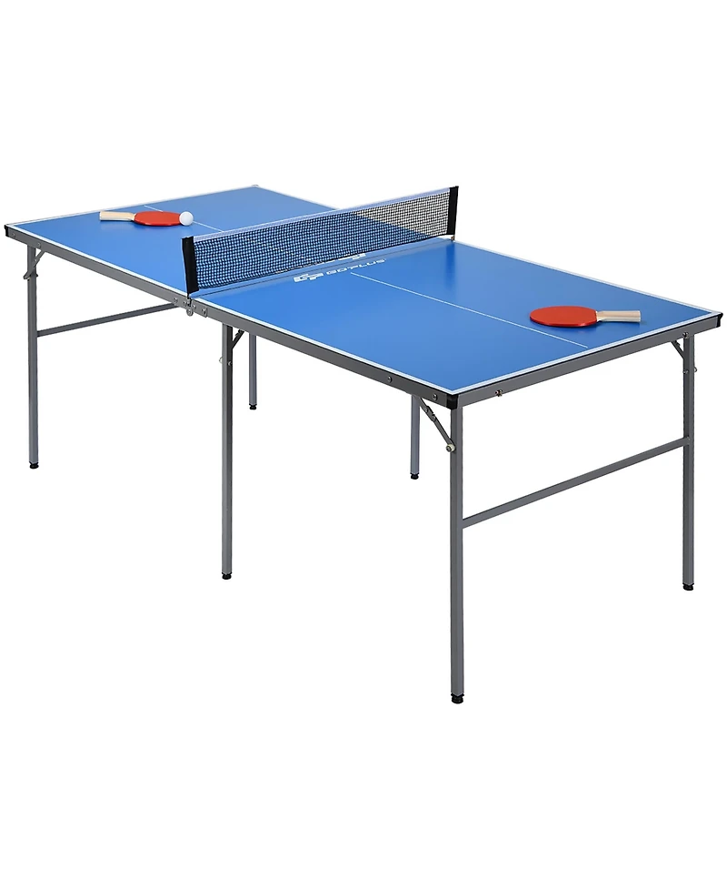 6 x3 Portable Tennis Ping Pong Folding Table w/Accessories