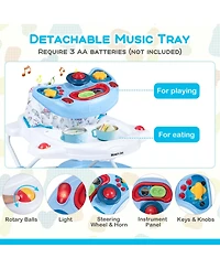 6 1 Baby Walker Adjustable Toddler & Activity Center with Music Tray