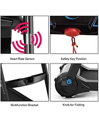 2.25HP Folding Treadmill Running Machine Led Touch Display