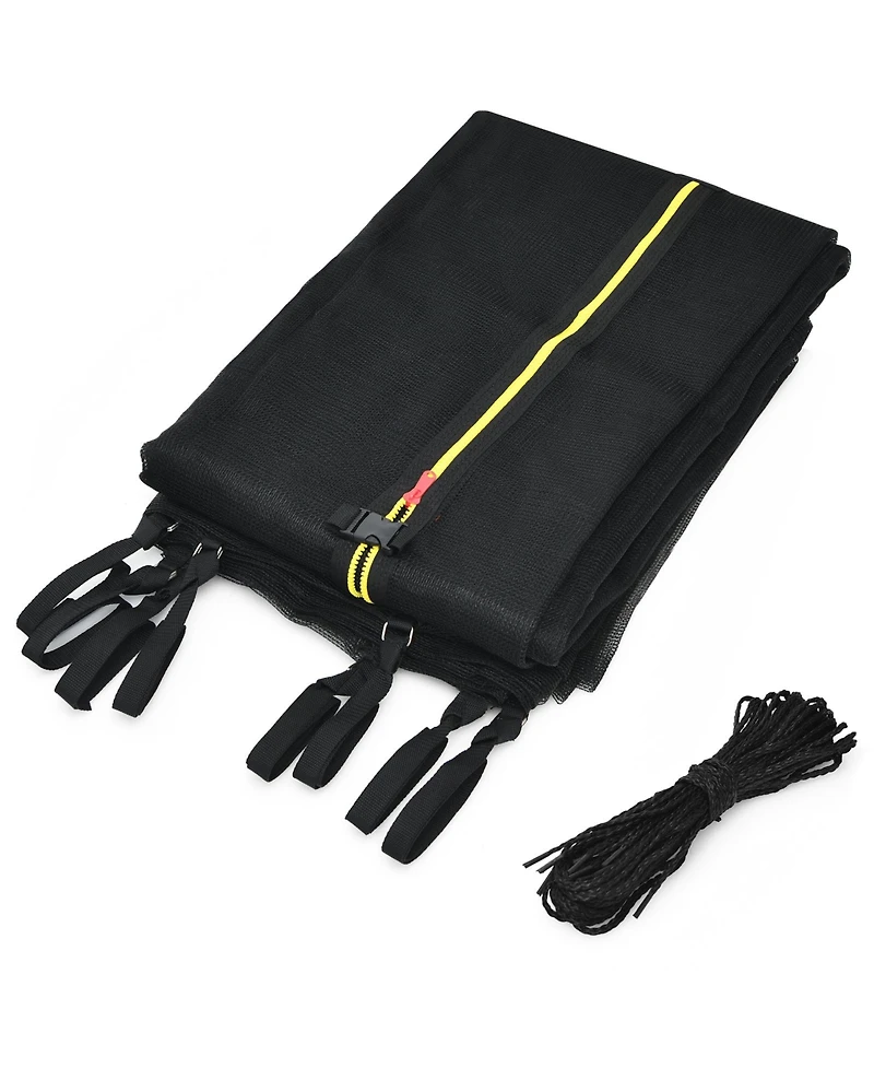 Costway 15FT Trampoline Replacement Safety Enclosure Net Weather-Resistant