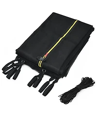 Costway 15FT Trampoline Replacement Safety Enclosure Net Weather-Resistant