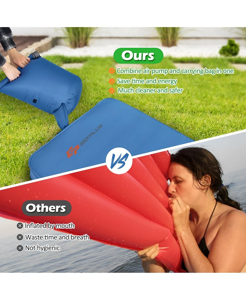 Folding Sleeping Pad, Self Inflating Camping Mattress