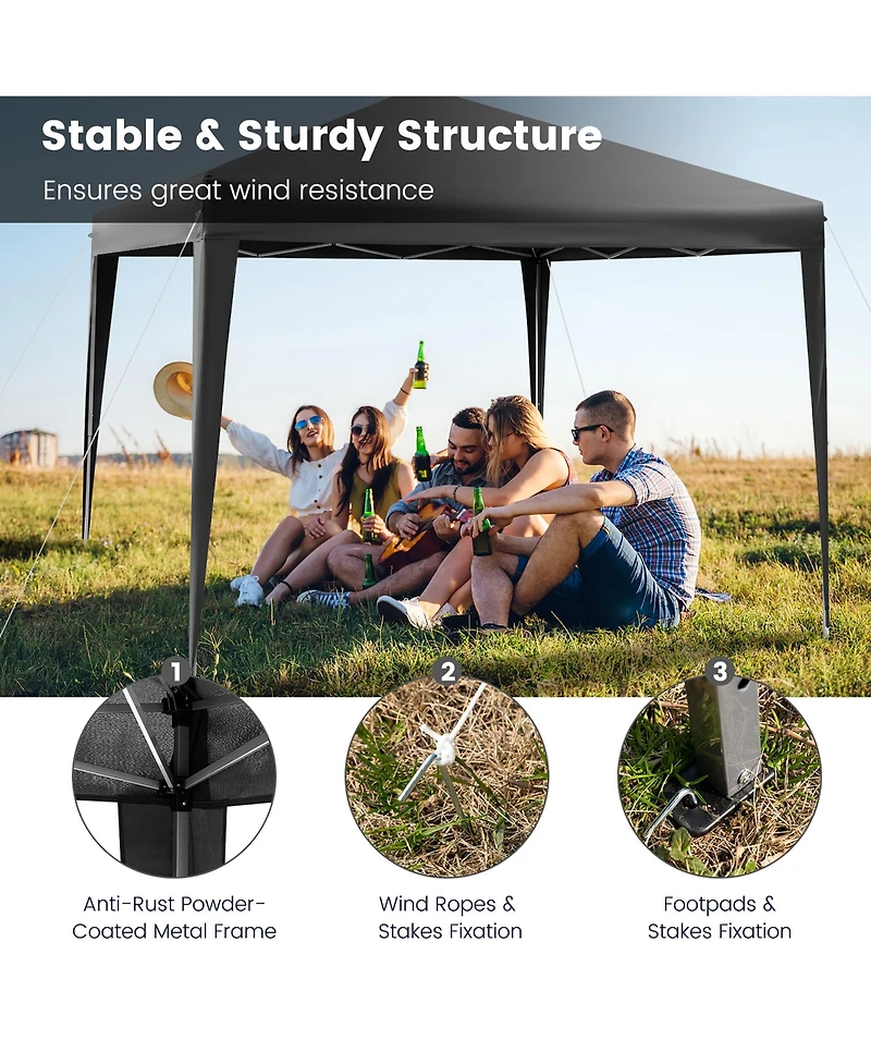 Patio 10x10ft Outdoor Instant Pop-up Canopy Folding Sun Shelter Carry Bag