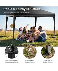 Patio 10x10ft Outdoor Instant Pop-up Canopy Folding Sun Shelter Carry Bag