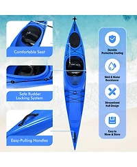 Costway Single Sit-in Kayak Single Fishing Kayak Boat