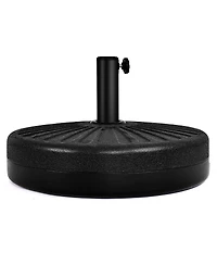 20'' Round 23L Water Filled Umbrella Base Stand Self-filled Patio Furniture