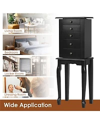 Costway Jewelry Cabinet Storage Chest Standing Organizer