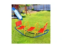 Slickblue Outdoor Kids Seesaw Swivel Teeter for 3 to 8 Years Old