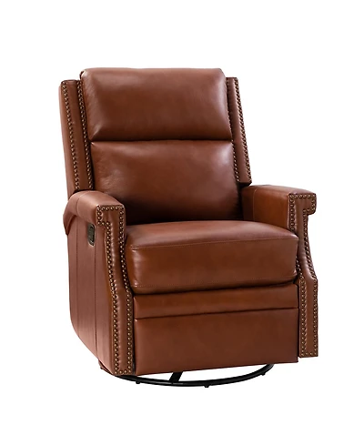 Anselm Transitional Recliner with Nailhead Trim
