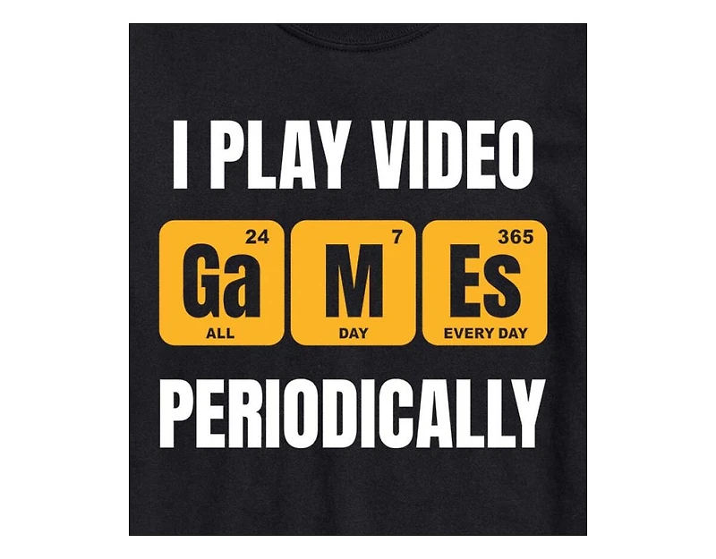 Hybrid Apparel I Play Video Games Periodically Men's Short Sleeve Tee
