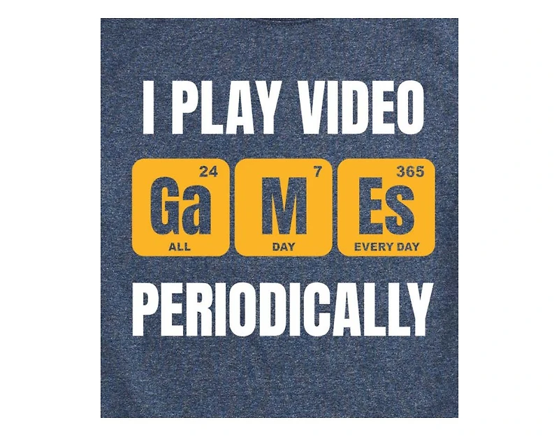 Hybrid Apparel I Play Video Games Periodically Men's Short Sleeve Tee