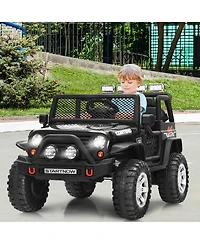 12V Kids Ride On Truck Remote Control Electric Car with Lights&Music