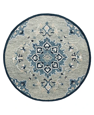 Closeout! Lr Home Rochelle Rug-134 7'3"x7'3" Round Area Rug