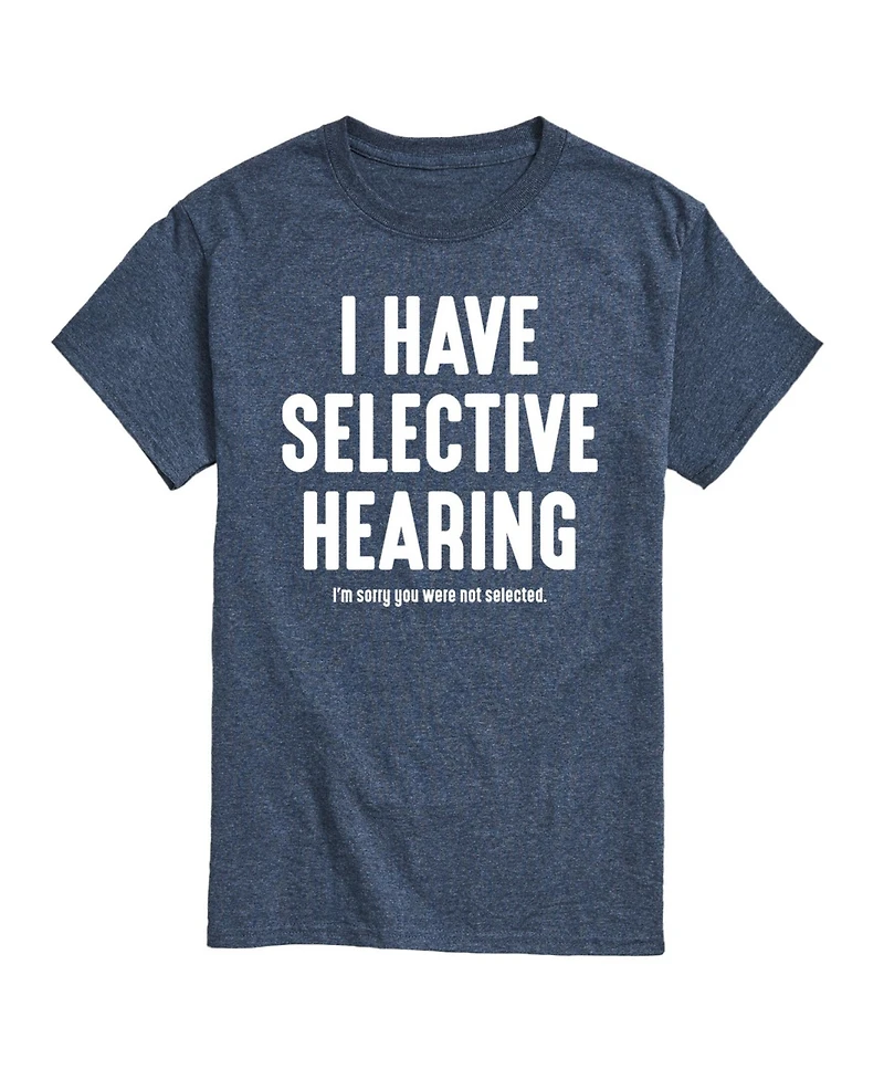 Hybrid Apparel Selective Hearing Men's Short Sleeve Tee