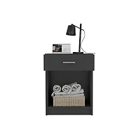 Streamdale Eco Nightstand, Superior Top, One Drawer, Lower Shelf