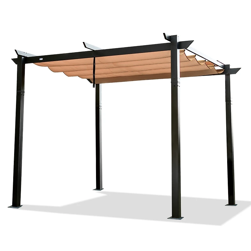 Streamdale Aluminum Outdoor Pergola with Retractable Canopy