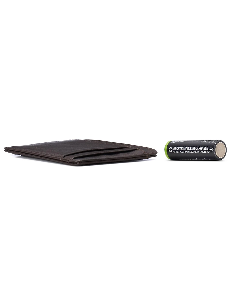 Alpine Swiss Men's Men Rfid Safe Minimalist Front Pocket Wallet Leather Thin Card Case