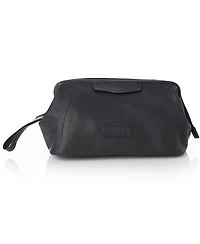 Alpine Swiss Lauter Toiletry Bag Genuine Leather Shaving Kit Dop Kit Travel Case