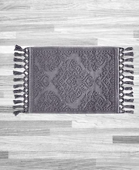 Jean Pierre New York Ricardo Fringe Cotton Bath Rug 17" x 31"