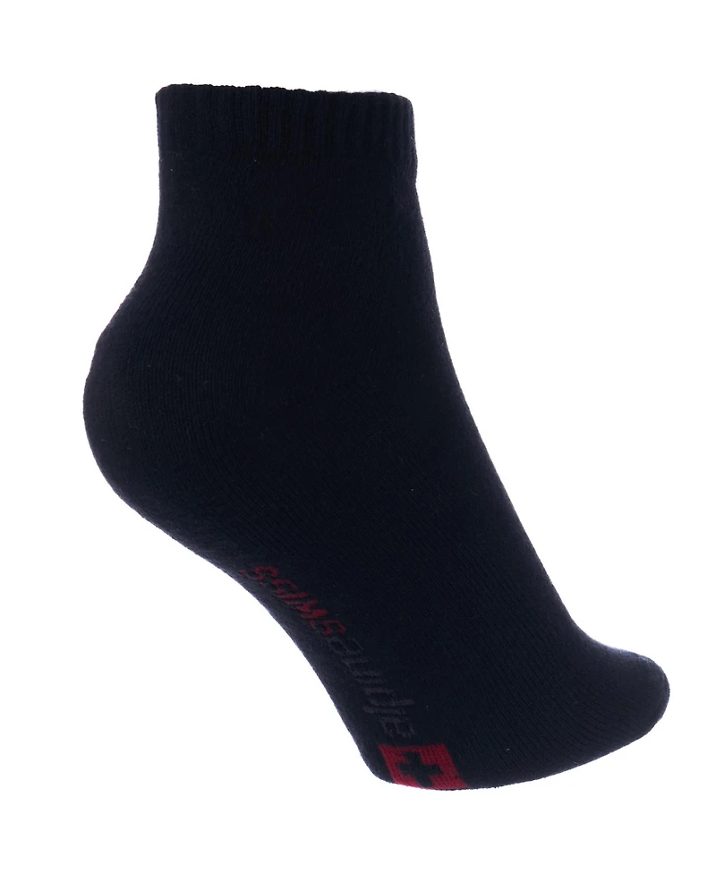 Alpine Swiss Men's Ankle Socks 8 Pack Cotton Athletic Performance for Men Moisture-Wicking Cushioned Quarter Length Reinforced Heel & Toe