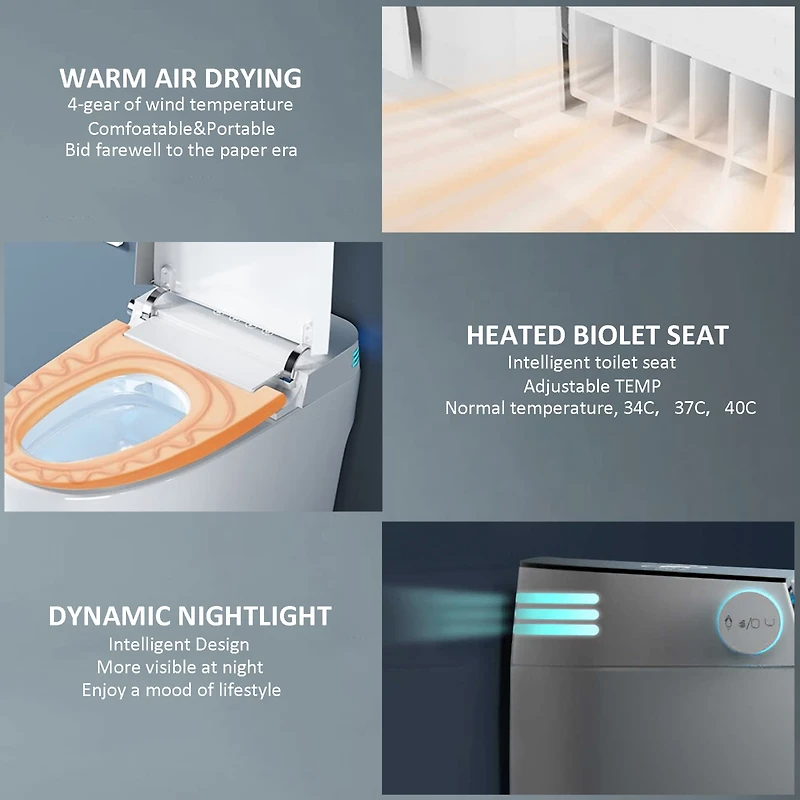 Streamdale Modern Bidet Toilets with Advanced Features