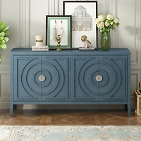 Streamdale Vintage Sideboard Door with Retro Groove & Handle
