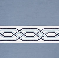 Kate Aurora Pacifico Complete 3 Piece Rod Pocket Embroidered Tier & Valance Kitchen Curtain Set