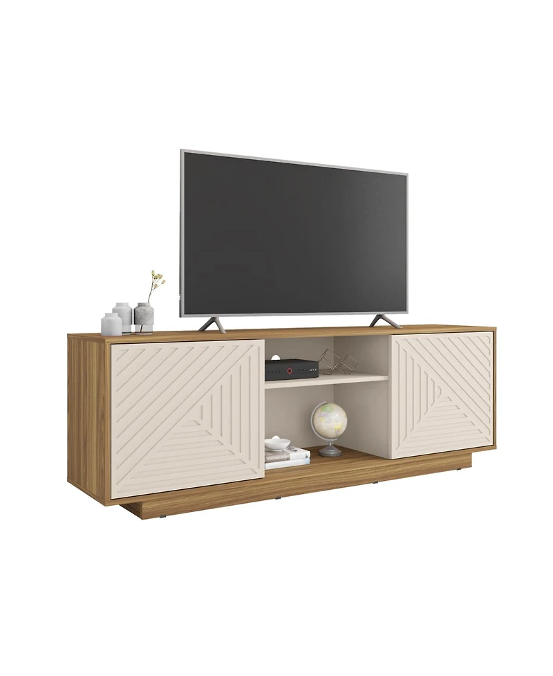 Streamdale Modern Tv Stand For TVs Up To 70", Oak