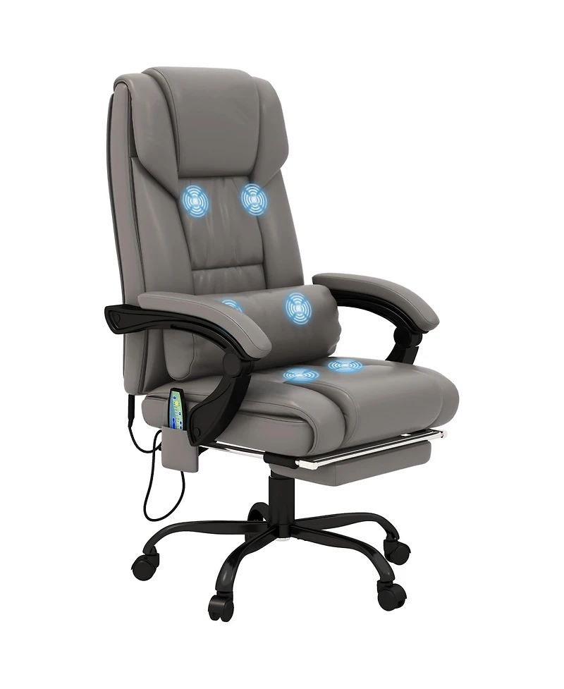 Vinsetto Massage Office Chair, Office Chair with 6 Vibration Points