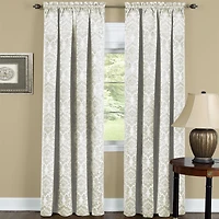 Kate Aurora Royal Living 2 Piece Curtain Panels - 63 in. Long Brown