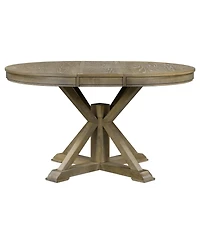 Streamdale Retro Extendable Oak Dining Table with 12" Leaf