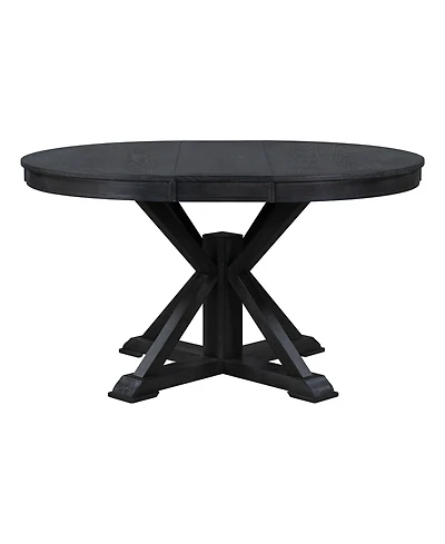 Streamdale Retro Extendable Oak Dining Table with 12" Leaf