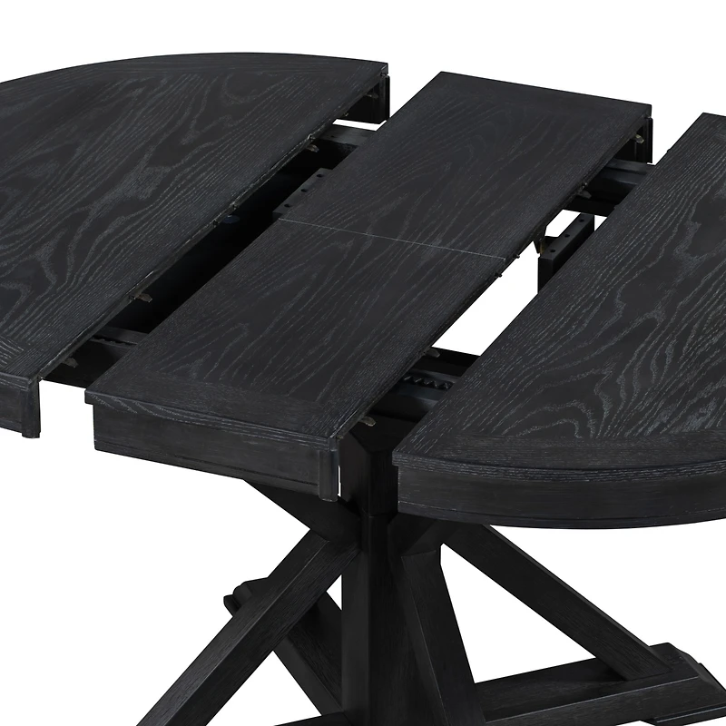 Streamdale Retro Extendable Oak Dining Table with 12" Leaf