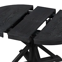 Streamdale Retro Extendable Oak Dining Table with 12" Leaf