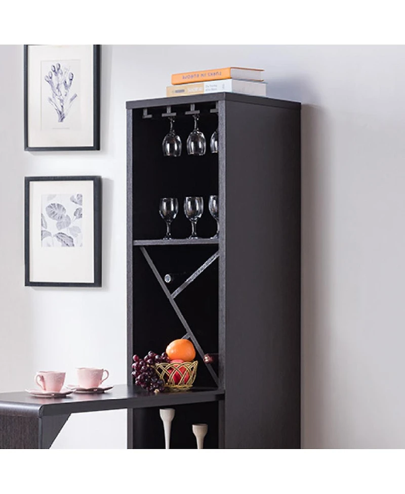 Simplie Fun Bar Table Red Cocoa